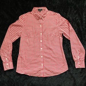 The Limited | Red/white checkers ladies blouse